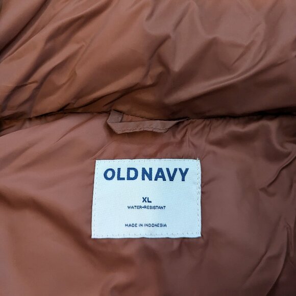 Old Navy brown puffer jacket XL - Picture 2 of 2